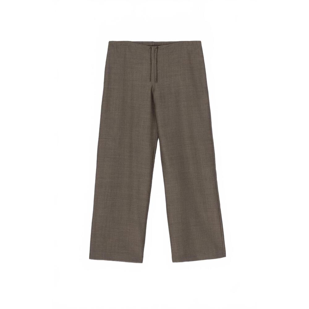 NEW CORDERA mohair relaxed pants in smoke brown - Picture 4 of 4